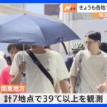 関東地方で40度に迫る危険な暑さ　きょうの全国最高気温は埼玉・鳩山の39.6度｜TBS NEWS DIG
