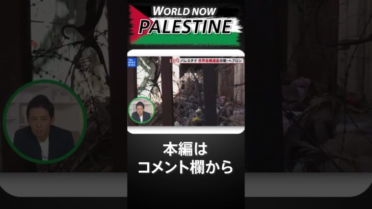 ここから先彼は通れないイスラエルに分断されたパレスチナの古都ヘブロンを須賀川拓中東支局長が練り歩く #WORLDNOW in Palestine| TBS NEWS DIG #shorts