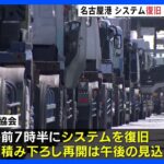 サイバー攻撃受けたとみられる名古屋港でシステム復旧積み下ろし再開は午後以降かランサムウエアに感染TBSNEWSDIG