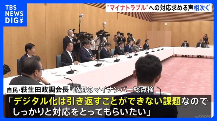 マイナンバーのトラブルで与党側から要望相次ぐデジタル化は引き返せない政府一体となって発信してTBSNEWSDIG