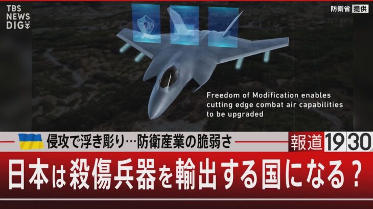 ウクライナ侵攻で浮き彫り…防衛産業の脆弱さ／日本は殺傷兵器を輸出する国になる？【7月13日（木) #報道1930】｜TBS NEWS DIG