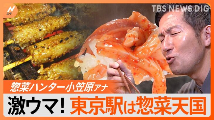 “惣菜ハンター”小笠原アナが東京駅で絶品のお惣菜を探す！「ご飯に合うかどうか」忖度なしでジャッジ！｜TBS NEWS DIG