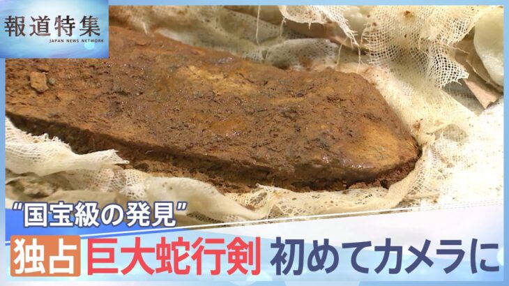 「全てが混ざったようなカオス」“国宝級の発見”巨大蛇行剣の表面が初めてカメラの前に【報道特集】| TBS NEWS DIG