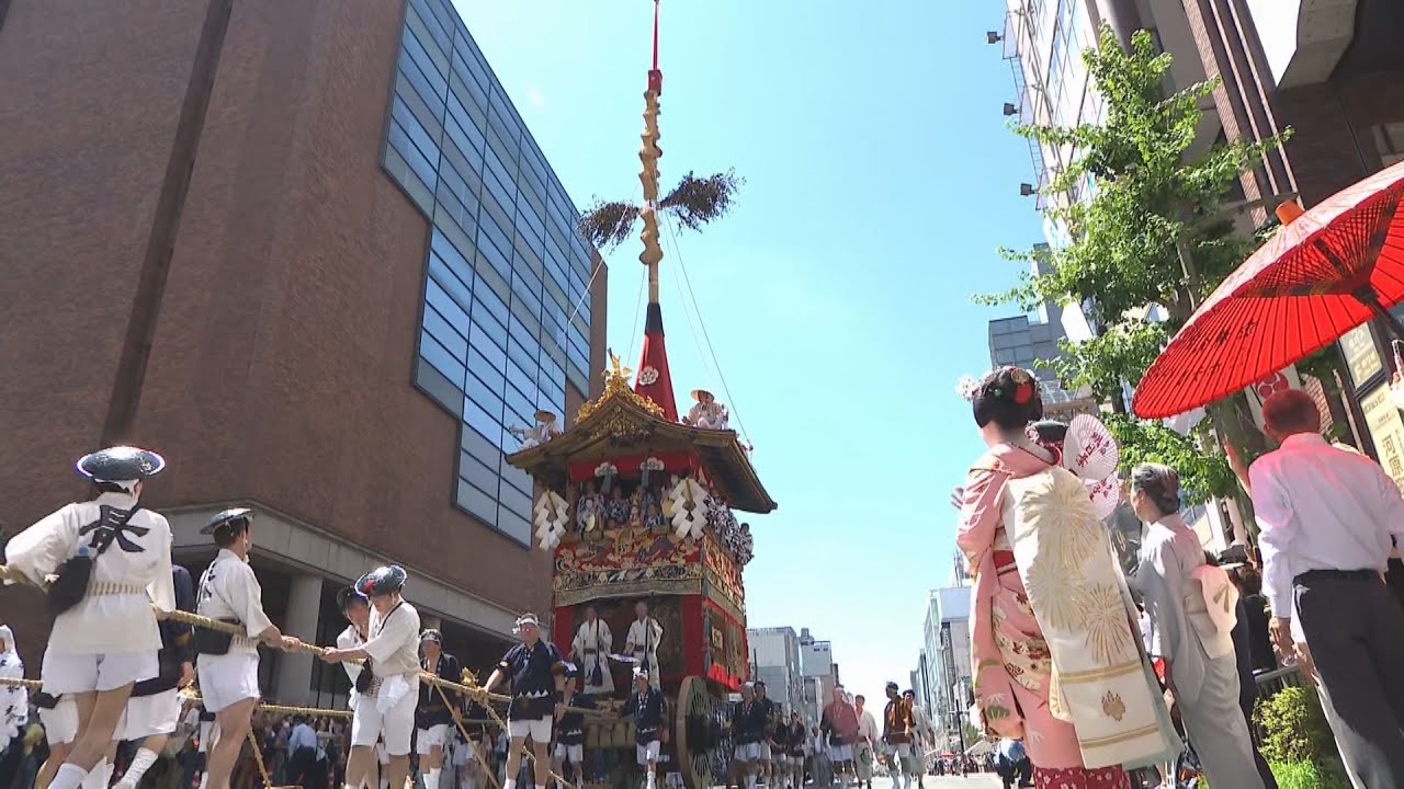 ３７℃超の京都で祇園祭・前祭の山鉾巡行　見物客ら９人が熱中症疑いで病院搬送　近畿各地で猛烈な暑さ