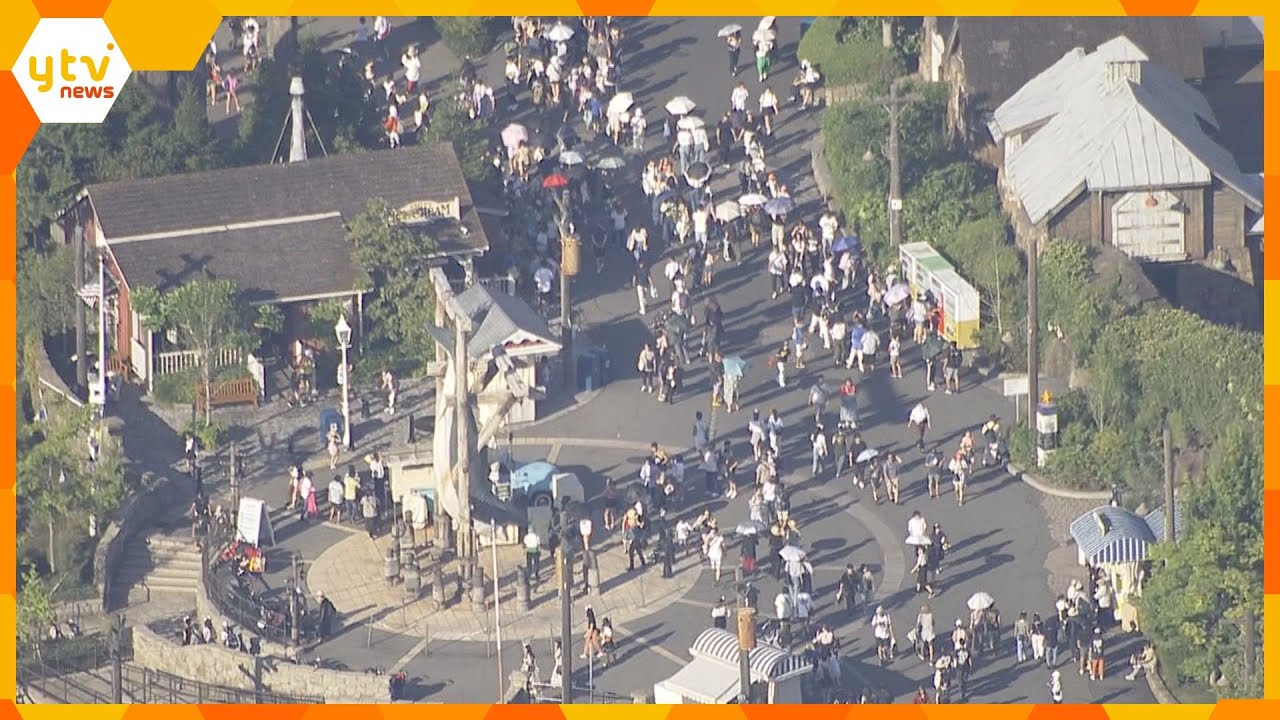 【空からリポ】夏イベント復活のＵＳＪ、混雑状況は？大阪港には「ダイヤモンド・プリンセス」が停泊