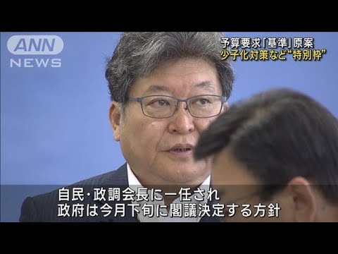 予算要求「基準」原案　少子化対策など“特別枠”4兆円強へ(2023年7月19日)