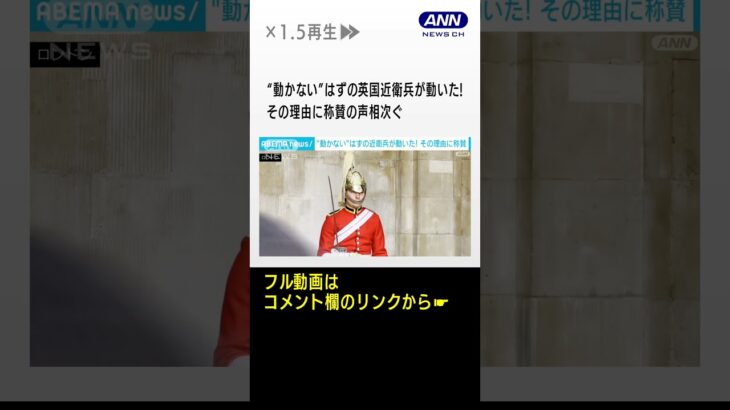 “動かない”はずの英国近衛兵が勤務中に「動いた！？」その理由に称賛の声相次ぐ #shorts