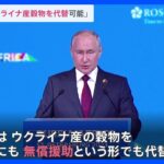 「ロシアはウクライナ産穀物を代替できる」プーチン大統領　アフリカ首脳ら招いたフォーラムで主張｜TBS NEWS DIG