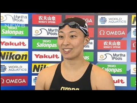 鈴木聡美　地元・福岡の応援を力に日本史上初の決勝進出！【世界水泳福岡】(2023年7月30日)