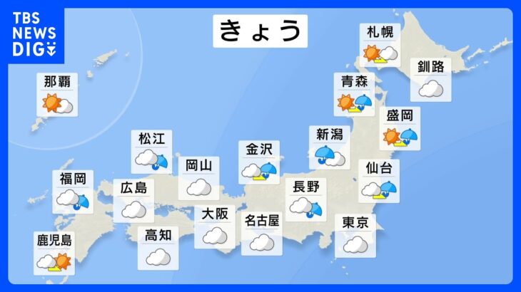 【7月14日 今日の天気】北陸は土砂災害に厳重警戒　3連休は東北で大雨のおそれ　全国的に危険で猛烈な暑さ予想｜TBS NEWS DIG