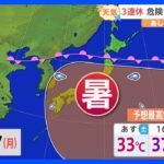 【7月15日関東の天気】3連休　危険な暑さに要警戒｜TBS NEWS DIG