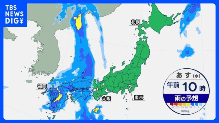 7月4日明日の天気九州に再び大雨のおそれ滝のように降る雨土砂災害に厳重な警戒をTBSNEWSDIG
