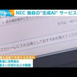 NEC 独自の生成AIサービス提供開始(2023年7月7日)