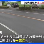 栃木足利市で車が歩行者はねる事故高齢男性死亡TBSNEWSDIG