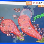 台風11号 沖縄直撃か　9月1日に大荒れの天気となるおそれ【気象予報士解説】｜TBS NEWS DIG