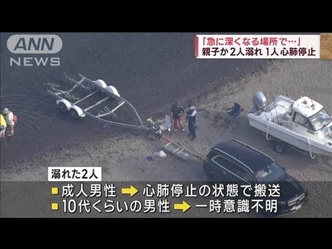 「急に深くなる場所で…」支笏湖で2人溺れ1人心肺停止　親子か(2023年8月12日)