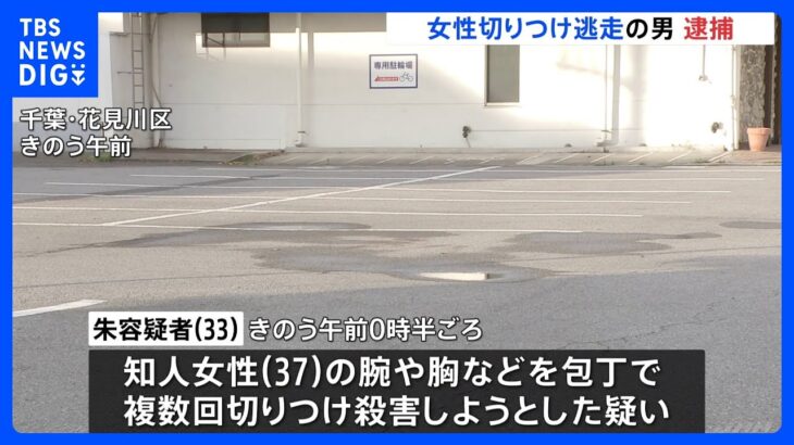 千葉市の駐車場で女性を切りつけ逃走か 33歳の中国籍の男逮捕 殺人未遂の疑い｜TBS NEWS DIG