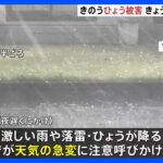 「ひょう」で3人が頭や顔に軽いけが、先月31日・群馬県　一方、関東甲信では1日も大気が不安定となる見込み｜TBS NEWS DIG