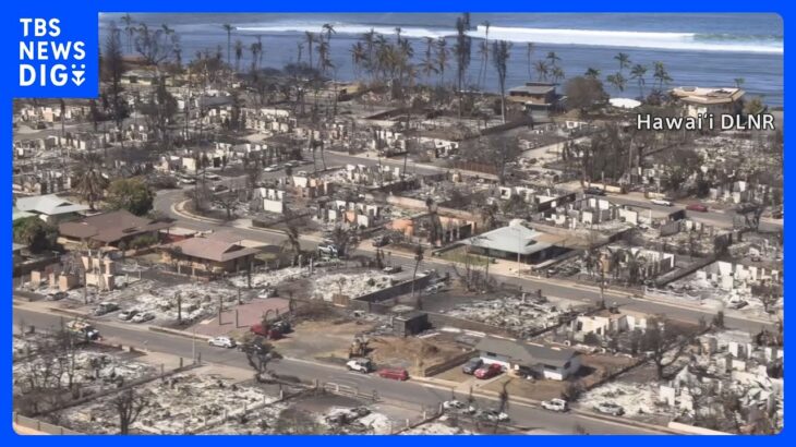 ハワイ・マウイ島の山火事 発生から5日目 死者80人に、焼けた建物の9割は住宅｜TBS NEWS DIG