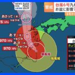 【台風情報】台風6号 九州に接近で大雨　線状降水帯が発生するおそれも　台風6号から離れた場所でも被害　台風7号も発生｜TBS NEWS DIG