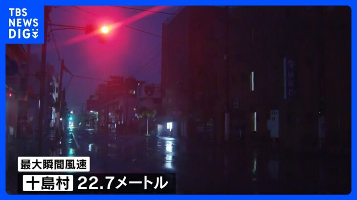 台風6号 奄美地方に最接近、沖縄に線状降水帯発生｜TBS NEWS DIG