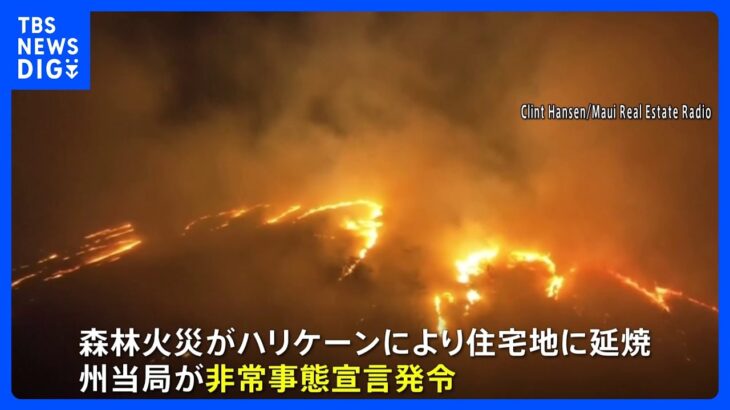 森林火災で少なくとも6人が死亡　約2100人が避難　現時点で日本人の被害報告なし　ハワイ・マウイ島｜TBS NEWS DIG