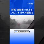 群馬・高崎市でひょう観測　車のフロントガラス割れる #shorts ｜TBS NEWS DIG