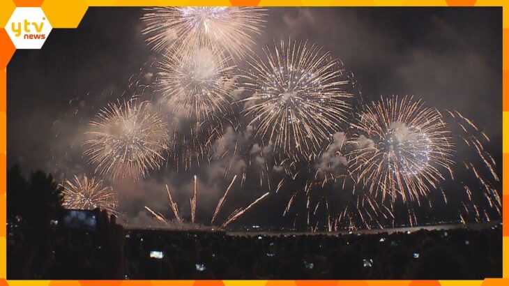 「びわ湖大花火大会」４年ぶり開催　約１万発の花火が夜空に　警備員や有料観覧席を増やすなどの対策