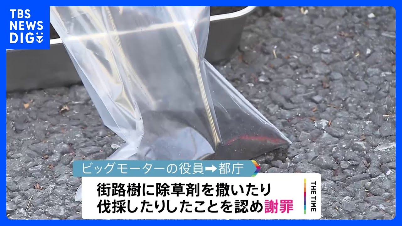 ビッグモーター“除草剤問題”都内の店舗で散布認め謝罪 神奈川県内店舗の散布は「店長の指示」|TBS NEWS DIG