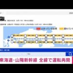 【速報】東海道・山陽新幹線　全線で運転再開　大幅な遅れ続く　JR東海(2023年8月17日)