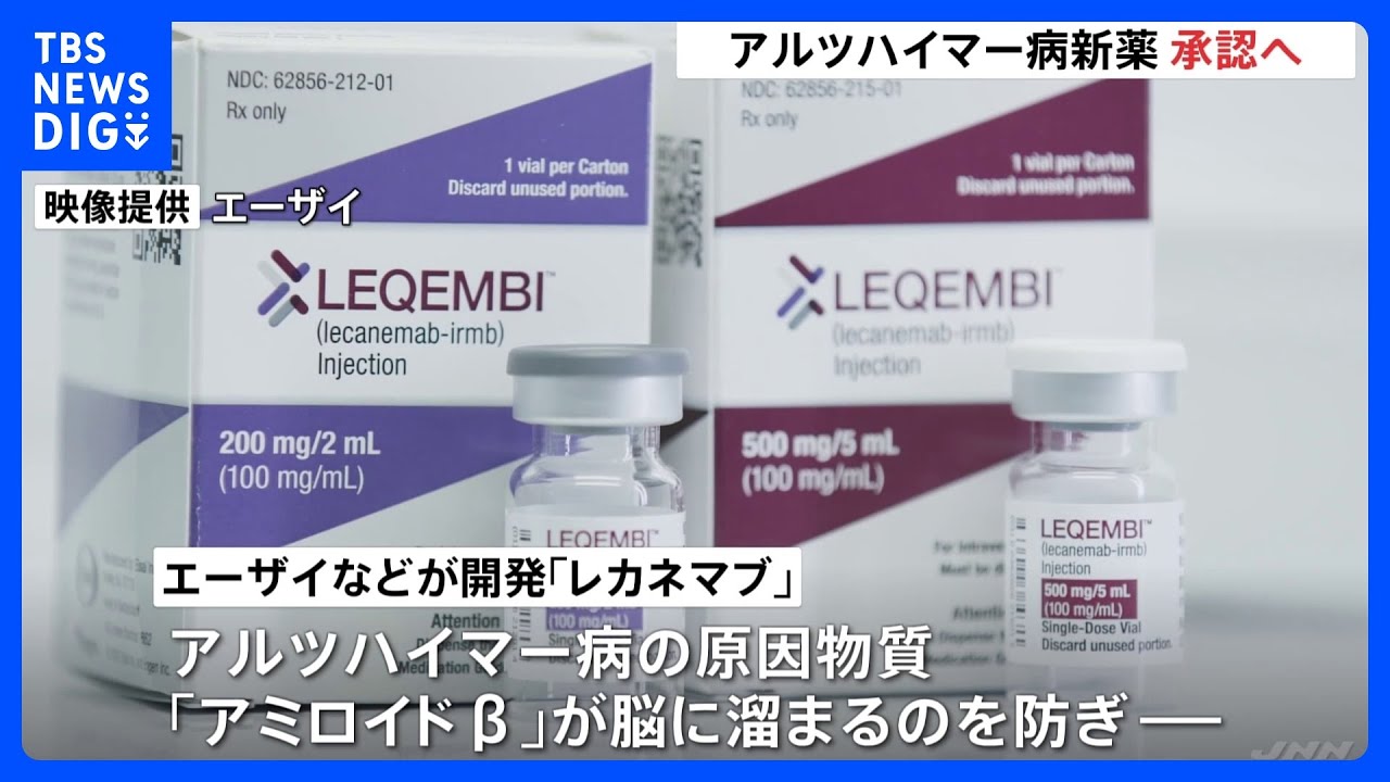 アルツハイマー病の新薬「レカネマブ」を了承　“国内初”の薬　厚労省専門部会｜TBS&nbsp;NEWS&nbsp;DIG