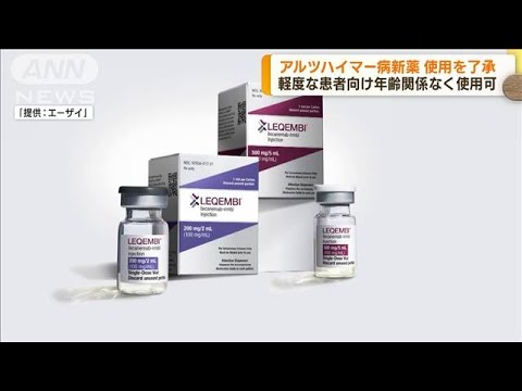 アルツハイマー病新薬　「レカネマブ」国内初承認へ(2023年8月22日)