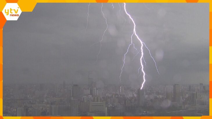 落雷・ゲリラ豪雨　奈良で１時間に７０ミリ超　近鉄南大阪線では土砂流れ込みで一時運転見合わせ