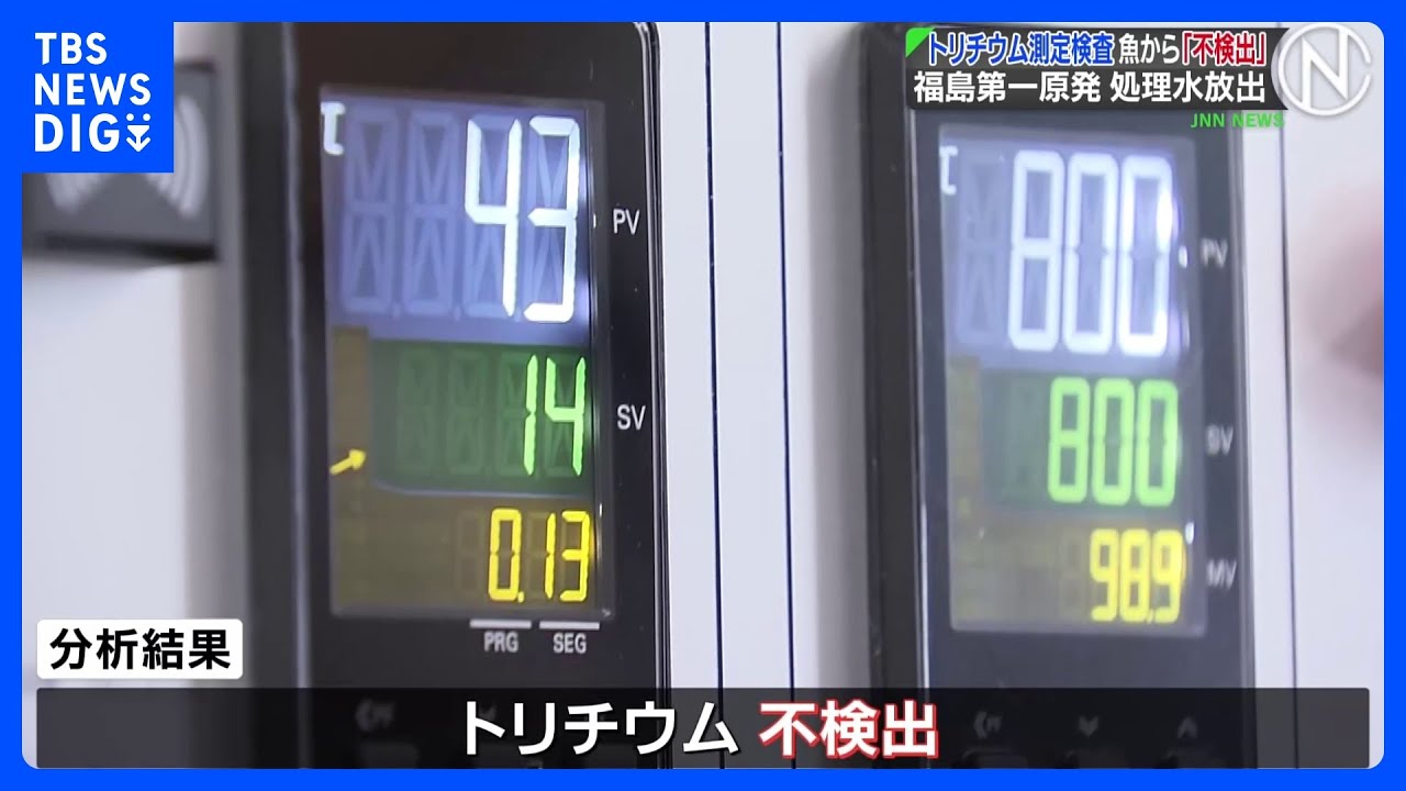 トリチウム測定検査&nbsp;魚から「不検出」、福島第一原発&nbsp;処理水放出&nbsp;｜TBS&nbsp;NEWS&nbsp;DIG