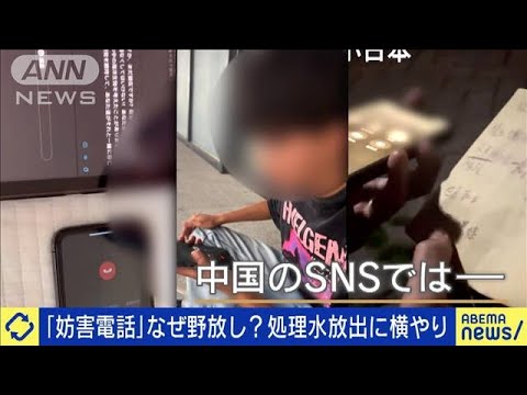 「妨害電話」中国なぜ野放し？処理水放出に横やり(2023年8月28日)