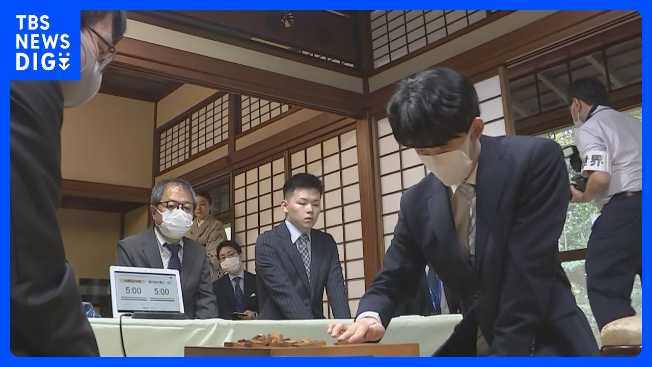 藤井聡太七冠と永瀬拓矢王座が対局場を検分　前人未踏の八冠かかる王座戦開幕を前に｜TBS&nbsp;NEWS&nbsp;DIG