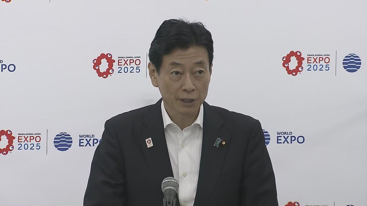 西村経産相が万博協会など視察「再来年４月の開幕に必ず間に合わせる」開幕の延期しない方針を強調