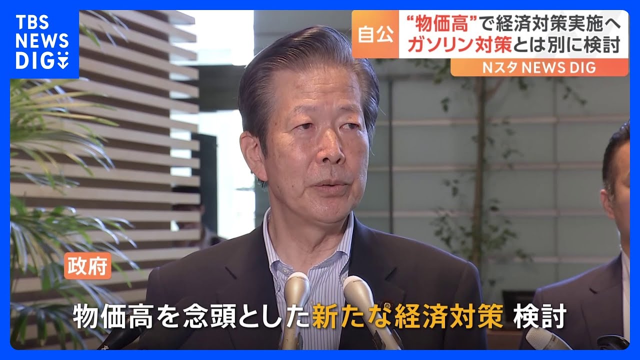 新たな経済対策「いずれ実施」&nbsp;岸田総理と公明・山口代表が会談　｜TBS&nbsp;NEWS&nbsp;DIG