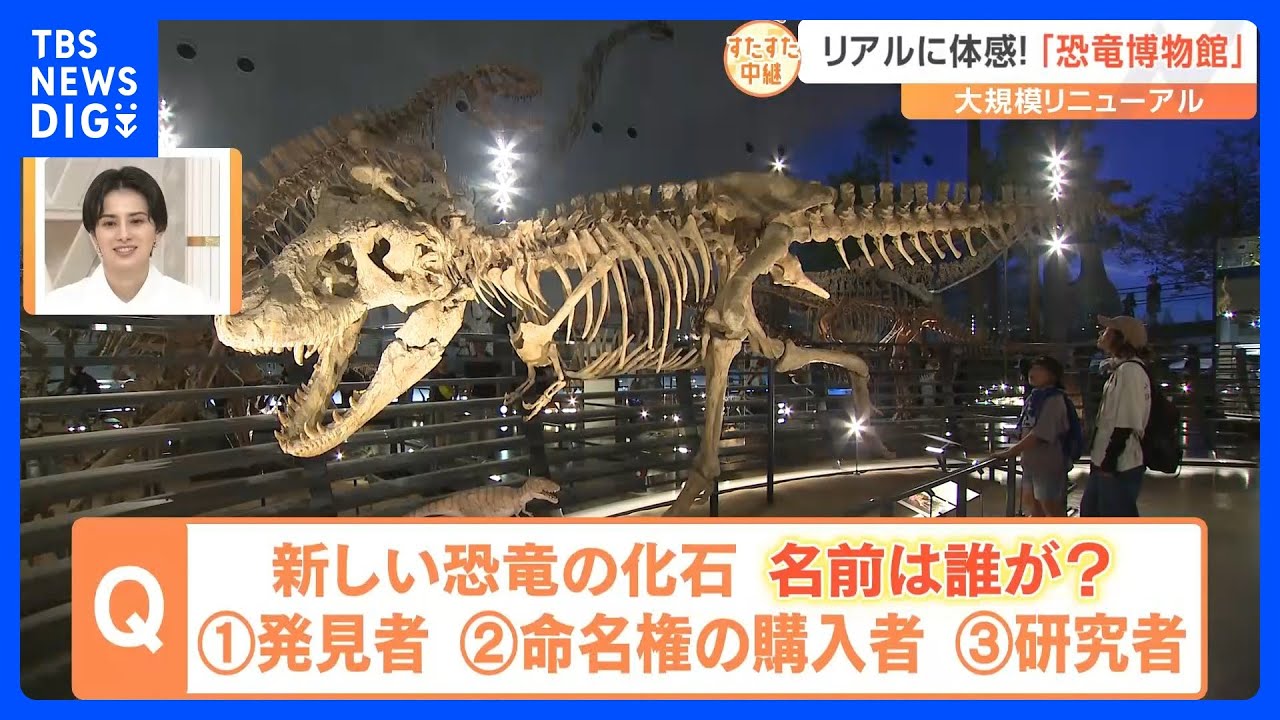 大迫力の恐竜博物館に潜入！福井は恐竜の化石発掘量日本一　7月に大幅リニューアル…その全貌に迫ります【すたすた中継】｜TBS&nbsp;NEWS&nbsp;DIG