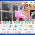 【8月10日 関東の天気】たまった洗濯物 片付けチャンス｜TBS NEWS DIG