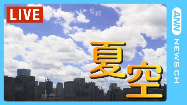 【LIVE】東京の夏空  霞が関から生配信 天候急変の可能性は？/Tokyo sky【ライブ】(2023/08/03) ANN/テレ朝