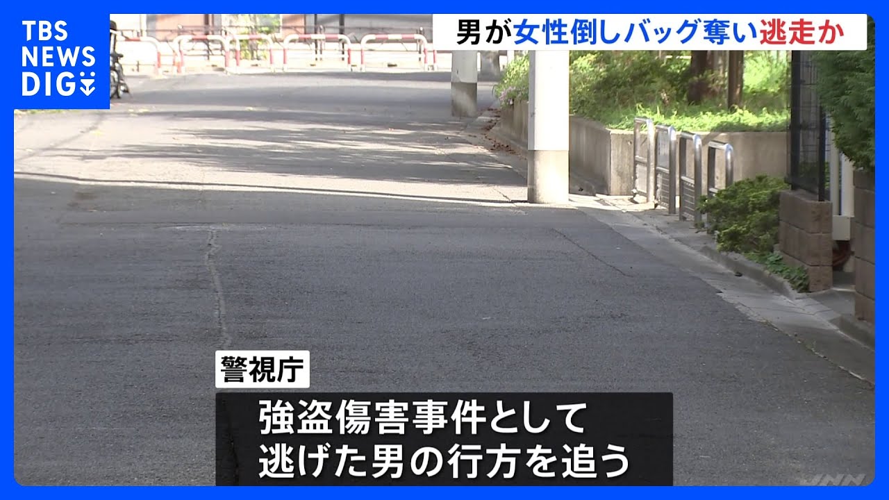 東京・葛飾区で強盗事件　男が女性を倒し現金約1万円が入ったバッグを奪い逃走｜TBS&nbsp;NEWS&nbsp;DIG