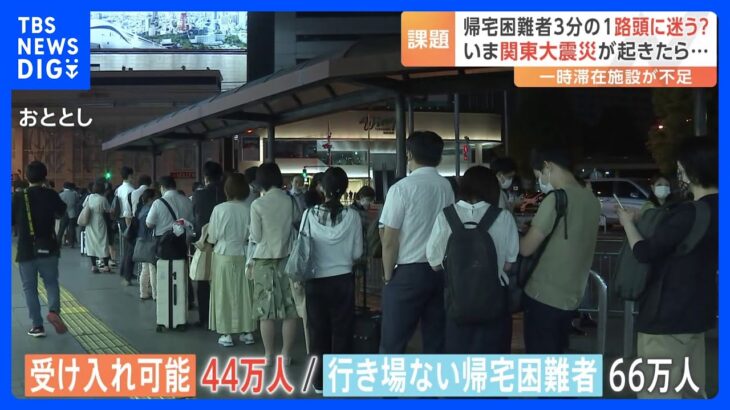 関東大震災から100年　もし今 巨大地震起きたら 「帰宅困難者」は最大で453万人 3分の1の人が路頭に迷う｜TBS NEWS DIG