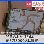 【台風13号】運休・運転見合わせ134本 約3万8000人に影響　あす（9日）も一部区間で終日運休｜TBS NEWS DIG