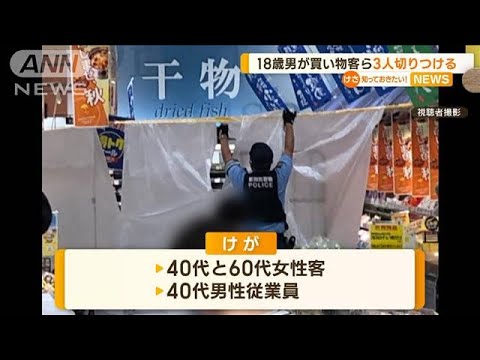 18歳男が…買い物客ら3人切りつける　新潟・長岡市【知っておきたい！】(2023年9月26日)