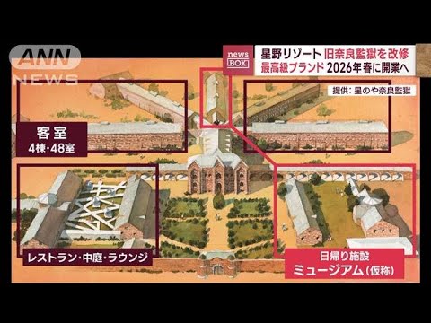 星野リゾート旧奈良監獄を改修　最高級ブランド2026年春に開業へ(2023年9月15日)
