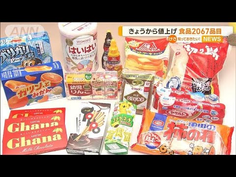 きょうから値上げ　調味料、冷凍食品など2067品目…円安長期化などで来年再来か【知っておきたい！】(2023年9月1日)