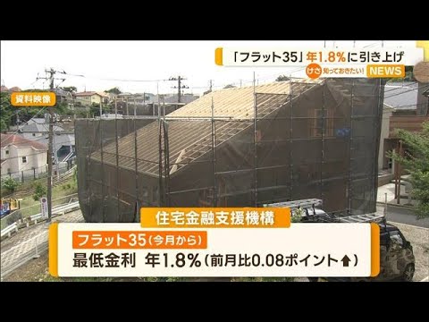 「フラット35」年1.8％に引き上げ　今後の固定金利どうなる？　専門家「2％までは…」【知っておきたい！】(2023年9月4日)