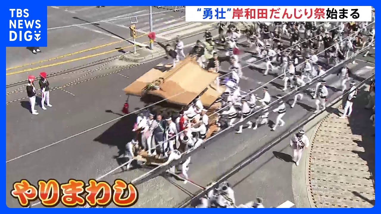 重さ4トンの「だんじり」が駆け抜ける！&nbsp;“岸和田だんじり祭”始まる｜TBS&nbsp;NEWS&nbsp;DIG