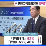 政府の物価高対策「評価する」52%　岸田内閣の支持率38.7%　JNN世論調査｜TBS NEWS DIG